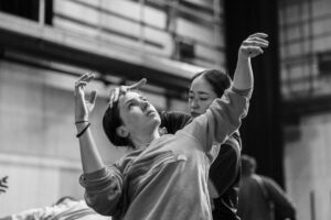 Dancers rehearsing Svatbata by Marcos Morau at the Ballet du Grand Théâtre de Genève