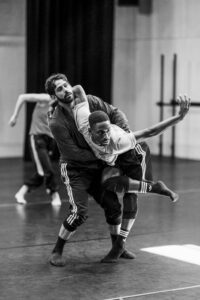 Dancers rehearsing Svatbata by Marcos Morau at the Ballet du Grand Théâtre de Genève