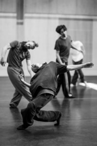 Dancers rehearsing Svatbata by Marcos Morau at the Ballet du Grand Théâtre de Genève