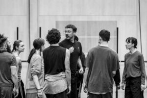 Dancers rehearsing Svatbata by Marcos Morau at the Ballet du Grand Théâtre de Genève