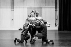 Dancers rehearsing Svatbata by Marcos Morau at the Ballet du Grand Théâtre de Genève