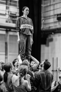 Dancers rehearsing Svatbata by Marcos Morau at the Ballet du Grand Théâtre de Genève