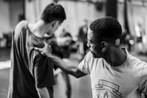 Dancers rehearsing Svatbata by Marcos Morau at the Ballet du Grand Théâtre de Genève